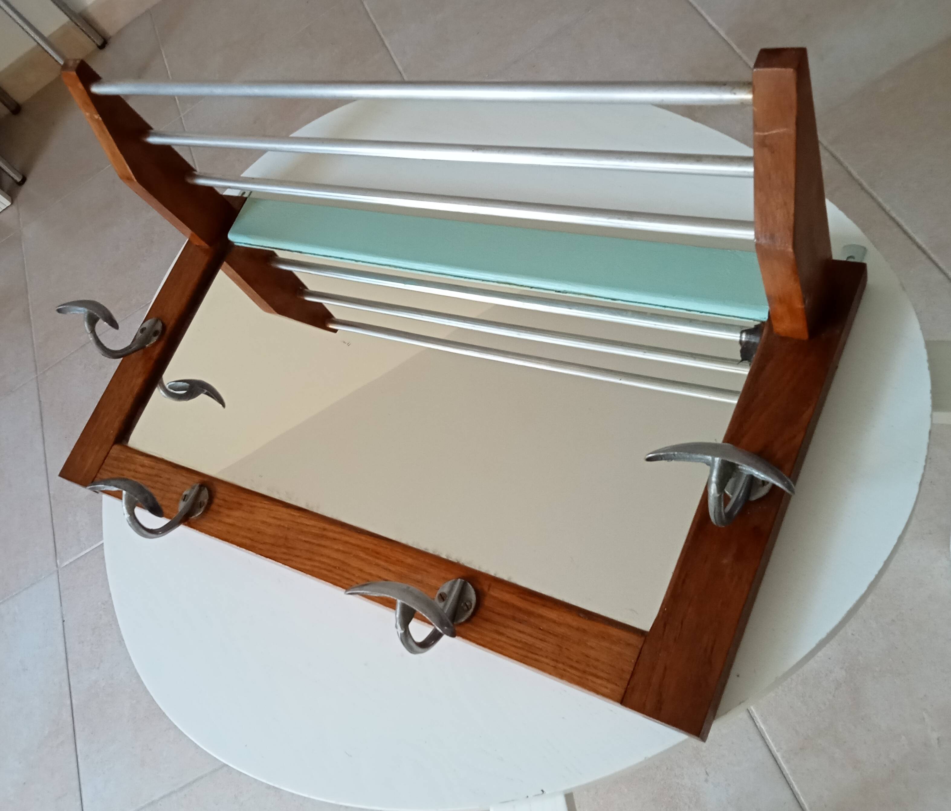 Vintage 50s wall coat rack