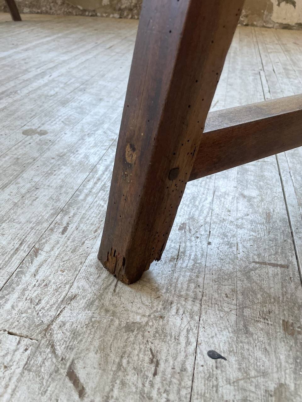 Solid oak bench 230 cm