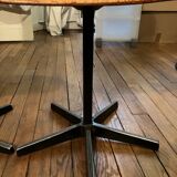 Pair of vintage wood and metal chairs for school desk