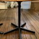 Paire de chaises vintage bois et métal pour bureau d'écolier