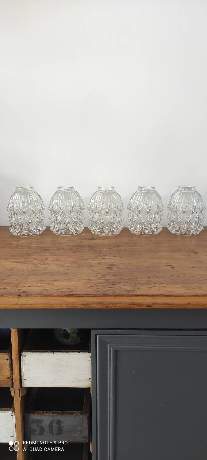 Vintage Glass Suspension Set