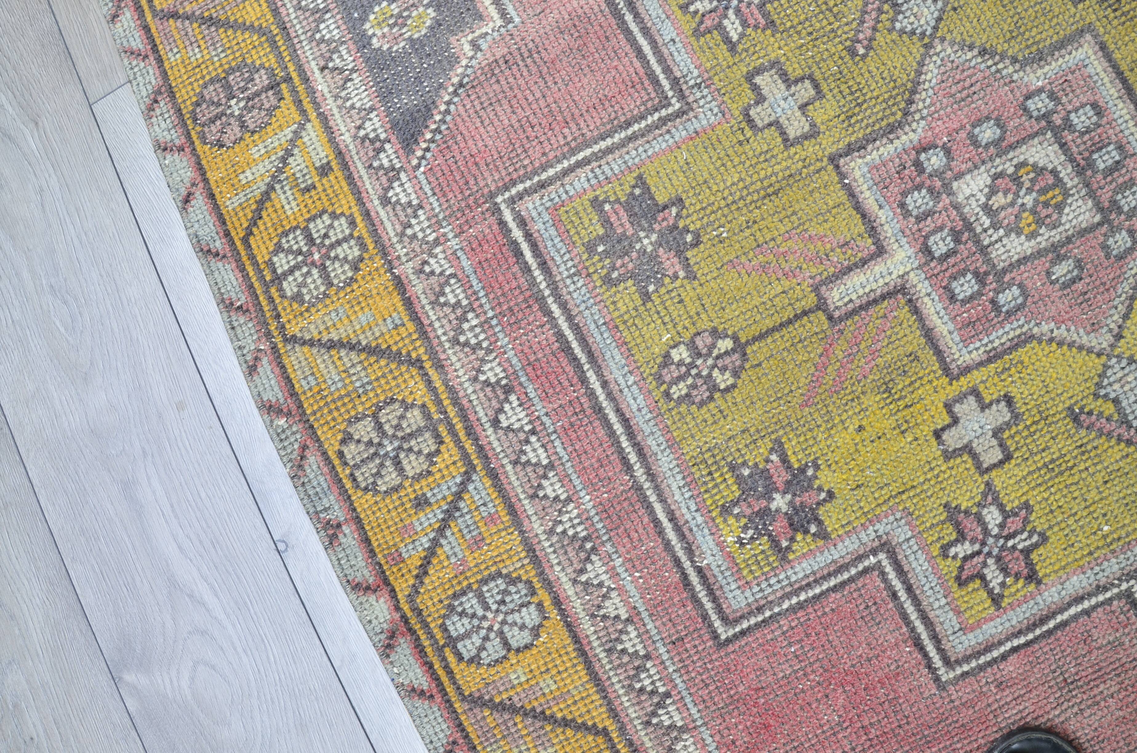 Colourful Oushak Vintage Floor Carpet sku 2508