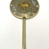 Round hand mirror art deco style 14cm