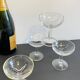 Duralex vintage champagne glasses