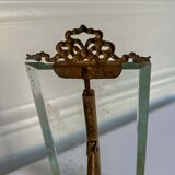 Frame in brass and beveled glass
