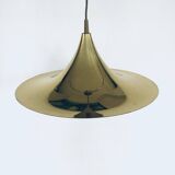 Postmodern Witch Hat Gold Pendant Lamp, 1980s