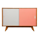 Commode rose et blanche par Jiri Jiroutek, modèle U-452 vers 1960