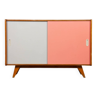 Pink and white chest of drawers by Jiri Jiroutek, model U-452 circa 1960