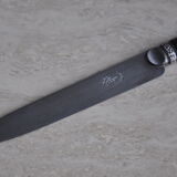 12 Antique silver ebony dessert knives