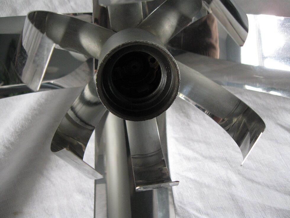 Suspension lustre fleur en inox