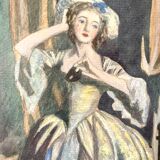 The masquerade, mixed technique, nineteenth century