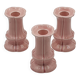 Set of 3 pink ceramic candle holders