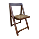 Chaise pliante cannée