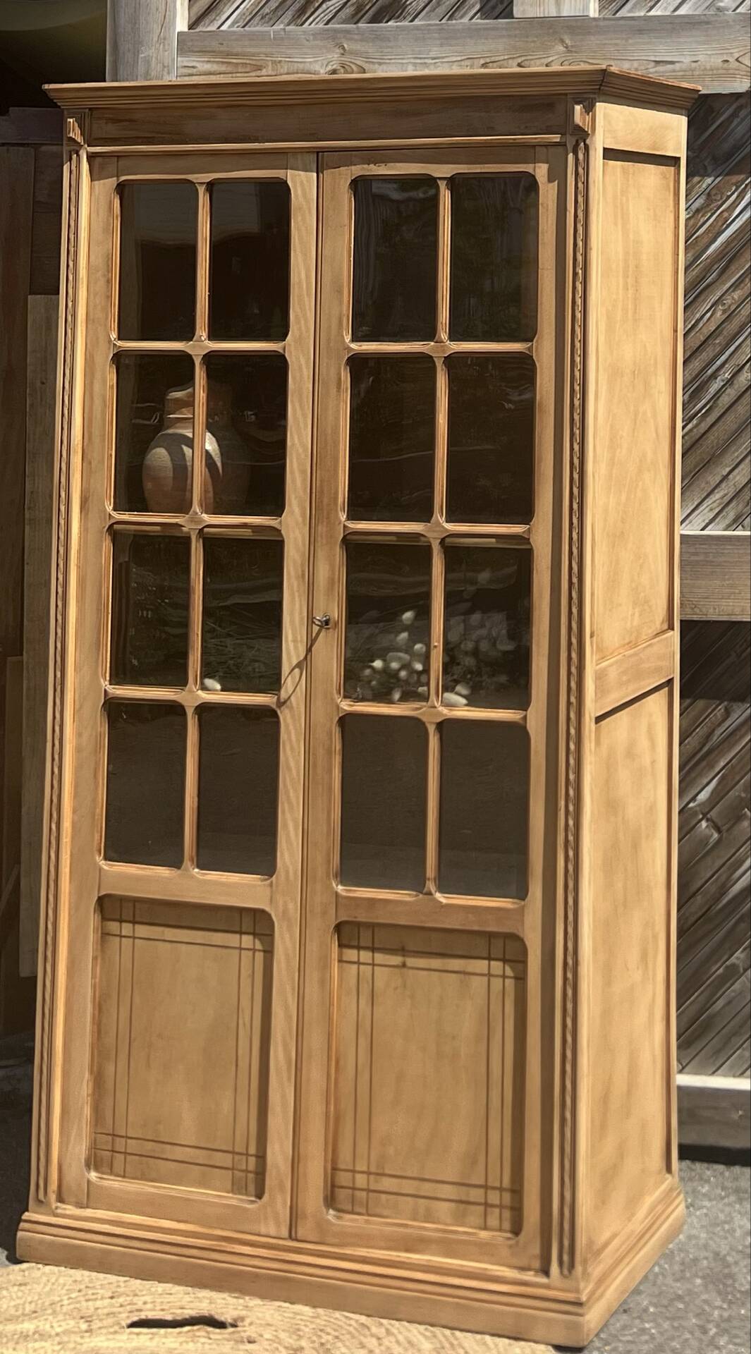 Old Parisian wooden dresser - bookshelf