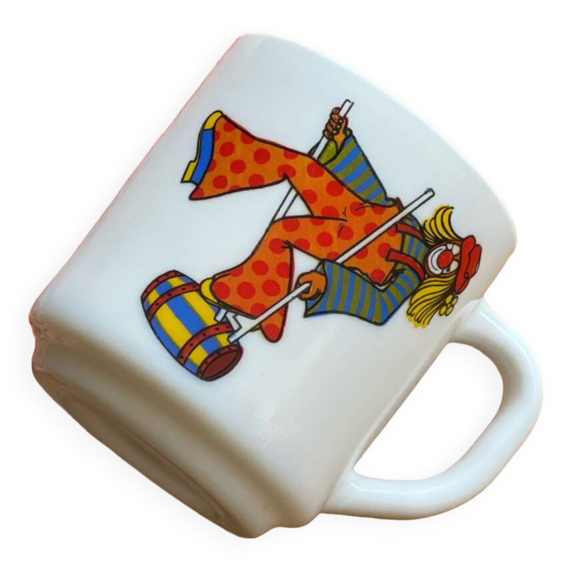 Tasse Mug Arcopal Clown carnaval 1980