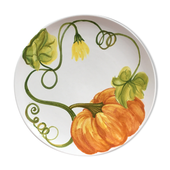 Plate decoration pumpkin