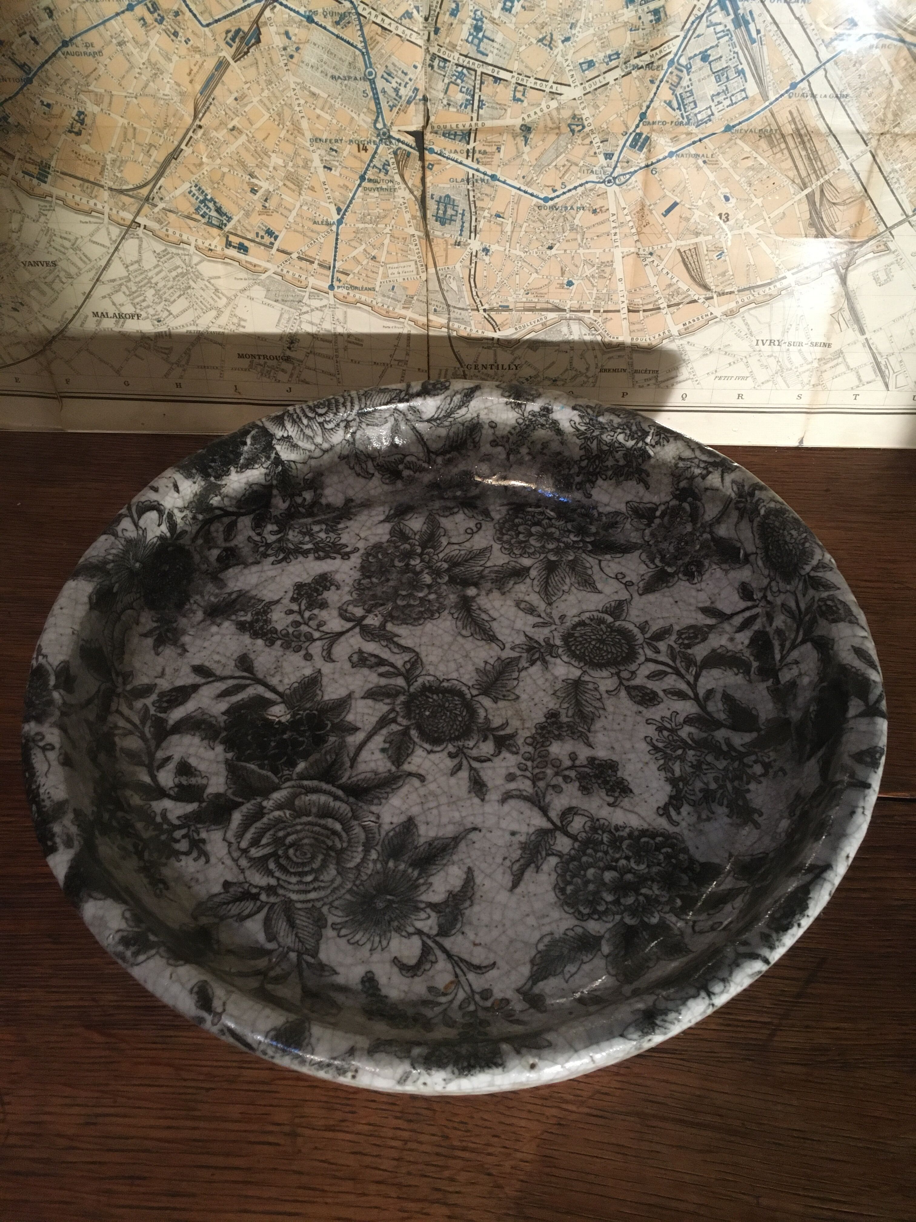 Enamelled ceramic dish ∅ 34