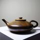 Vintage Japanese-style teapot from the 70s-90s, handmade brown stoneware signed Pichon.