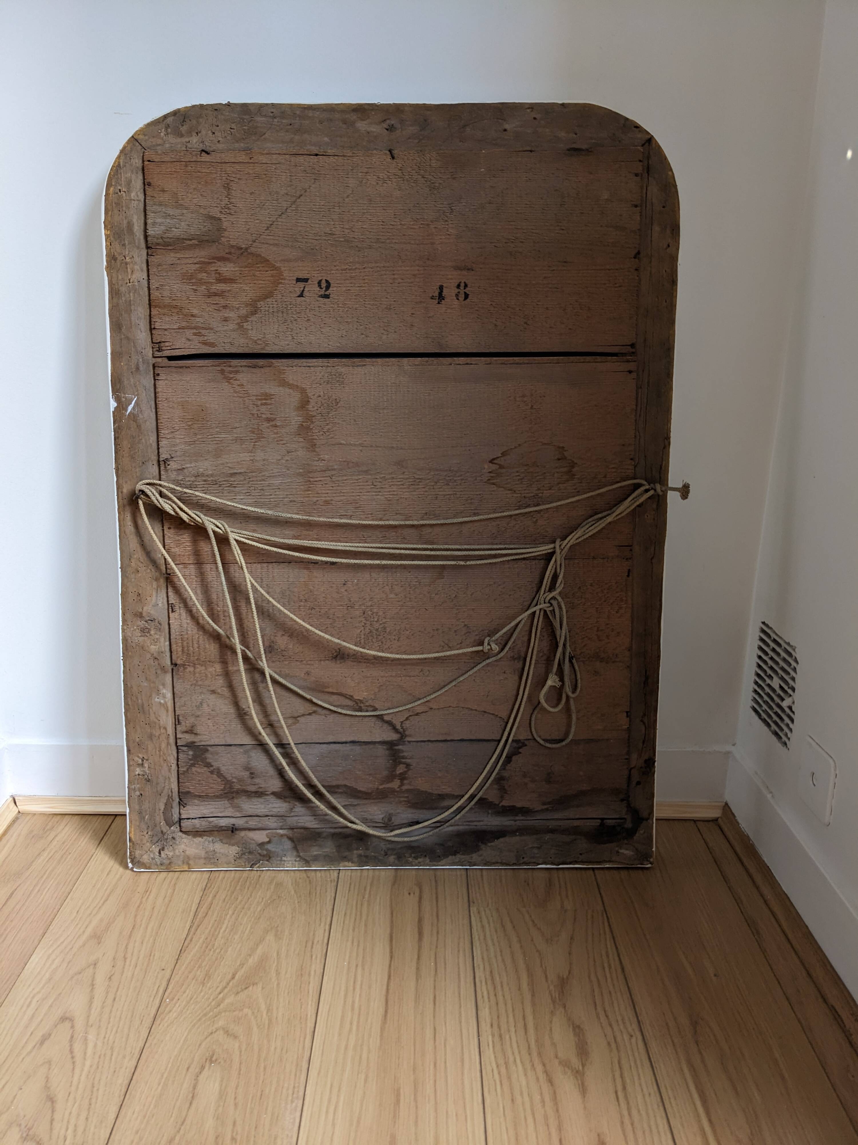 Classic white mirror