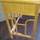 Bureau ou console et son fauteuil en rotin et bambou