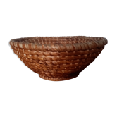 Panier rond évasé en paille
