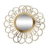 Miroir rond osier 55x55cm