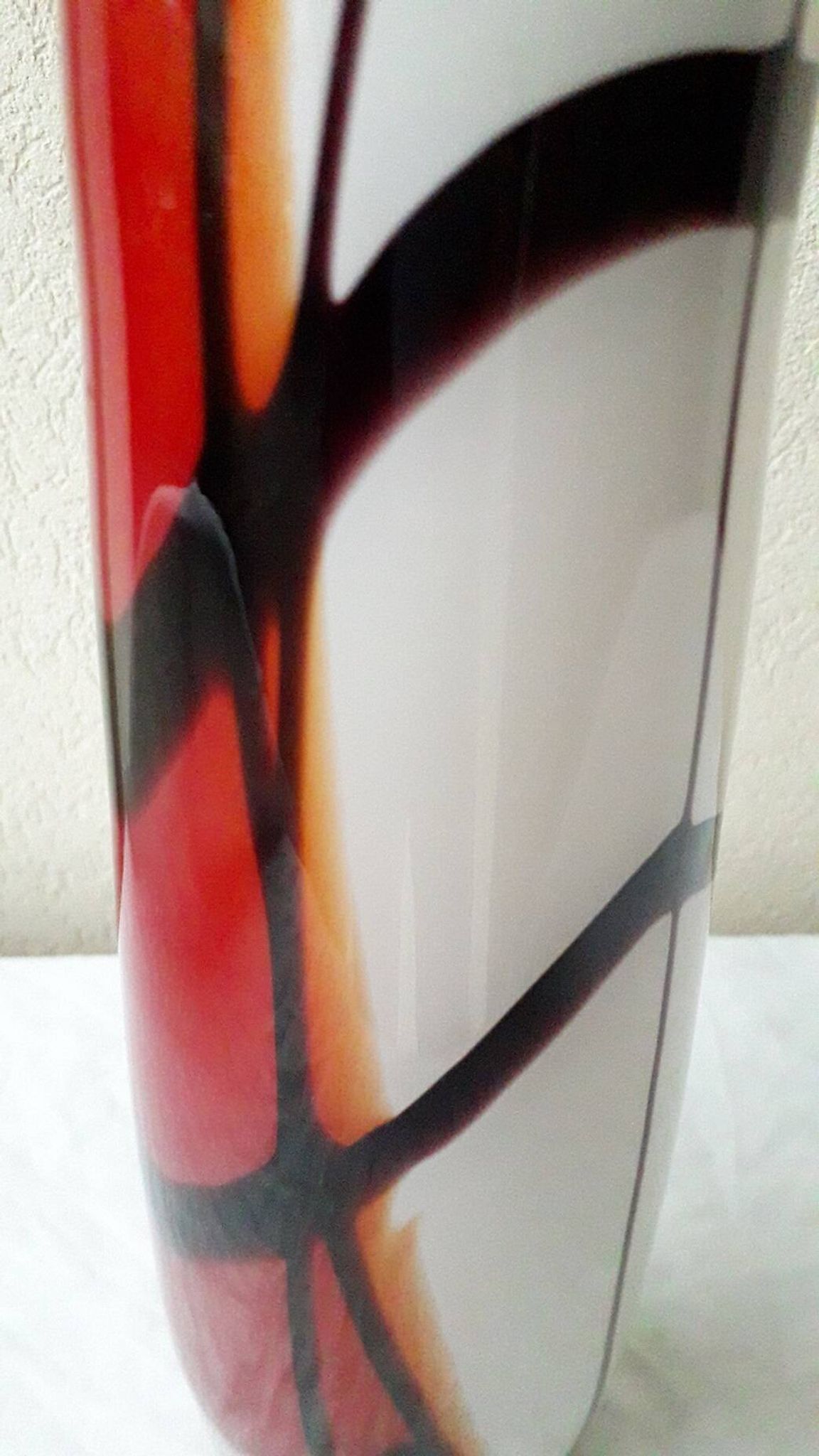 Multicoloured glass vase