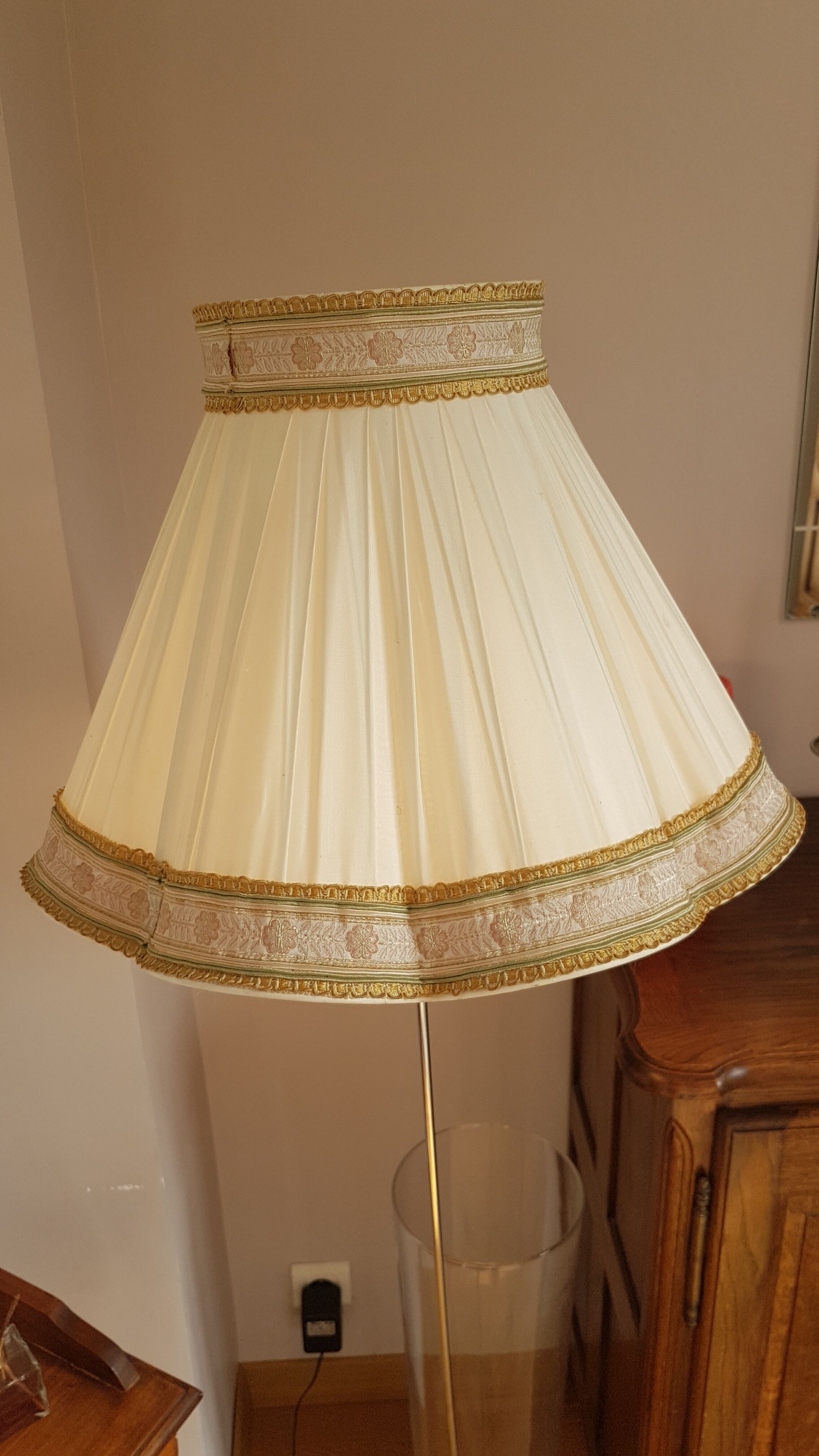 Handmade silk canvas lampshade
