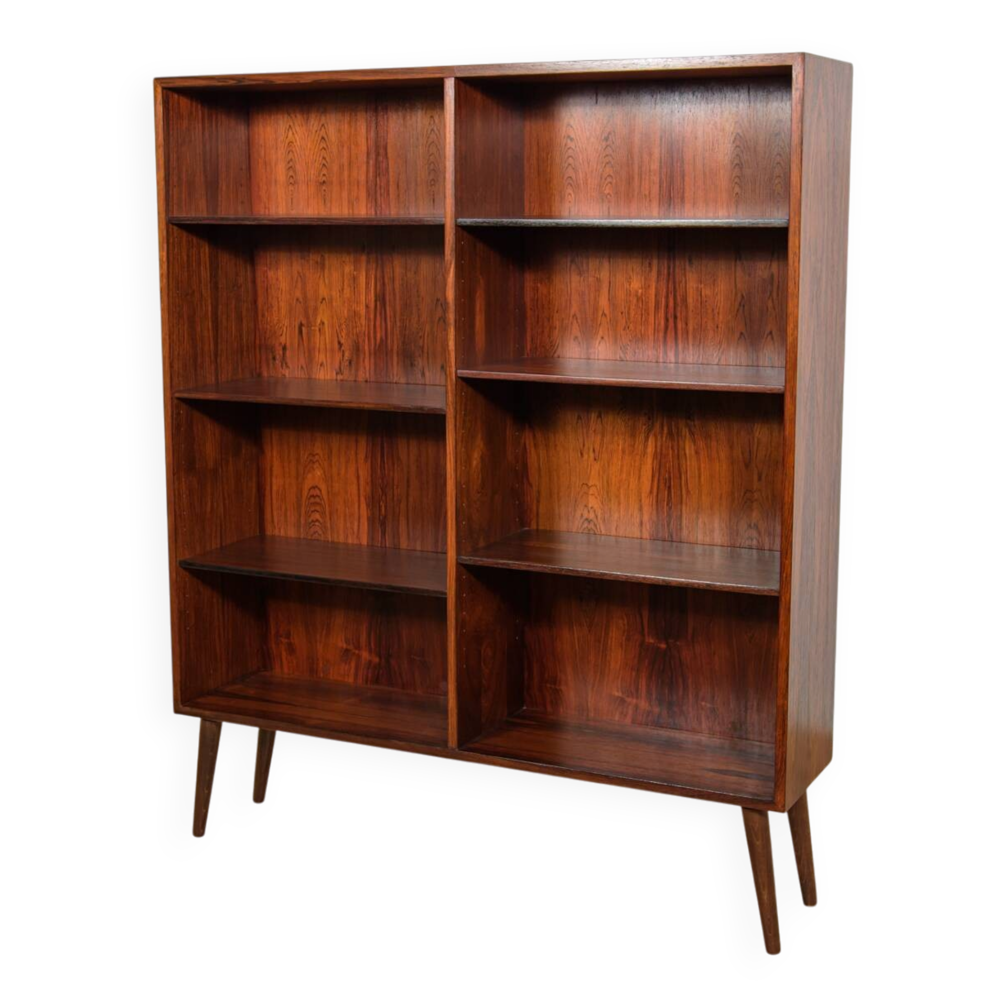 Mid-Century Model 6 Rosewood Bookcase by Omann Jun, Denmark, 1960s