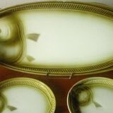 Earthenware fish service Moulin des loups France