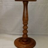Pedestal table console solid wood furniture plant holder