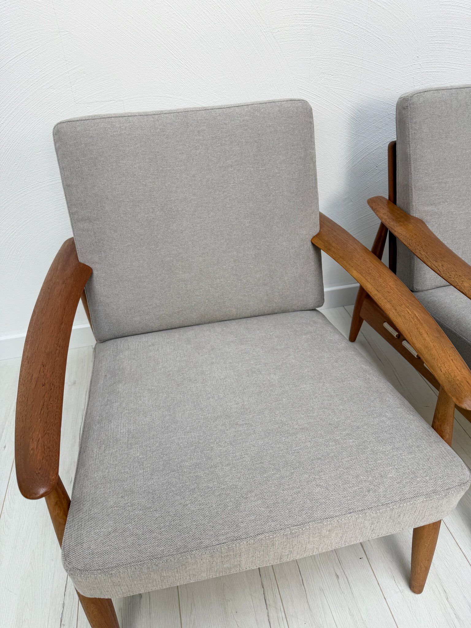 1960s vintage Danish mid-century teak armchair