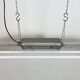 Grey Industrial Hanging Tube Light from Polam Gdansk, 1970s