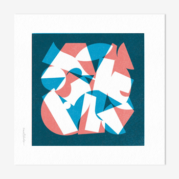 Mess in square #2 - giclee print
