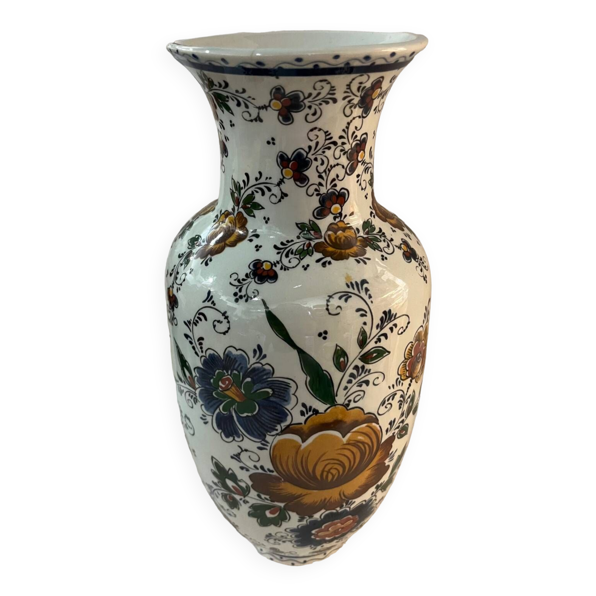 Vase décor fleurs