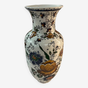Vase decorated with flowers