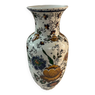 Vase decorated with flowers