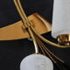 Brass and painted glass socnce 1950