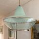 Striated glass suspension, modernist, from the 50s