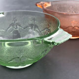 Green glass Breton bowl