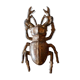Sculpture / paperweight large deer antique bronze beetle