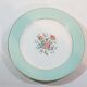 6 flat plates in opaque porcelain from Saint Amand and Hamage model Highness