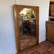 Large antique mirror in wood burl and mother-of-pearl – Art Deco style