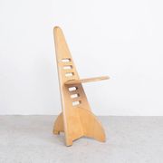 Chaises en bois ajustables Lundi-sit, Lundia années 1980.