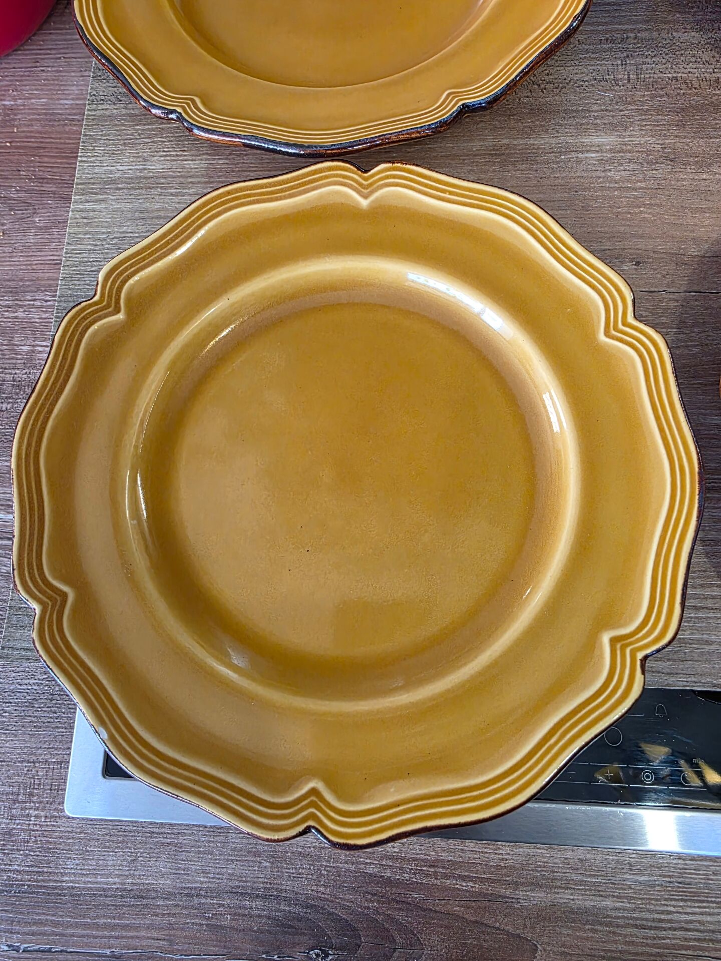 4 assiettes Dieulefit milon terre vernissée