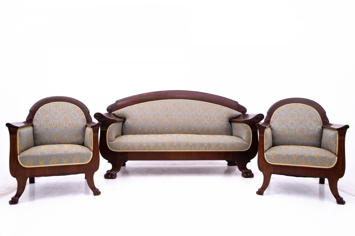 Ensemble de salon Biedermeier, Europe du Nord, vers 1880.
