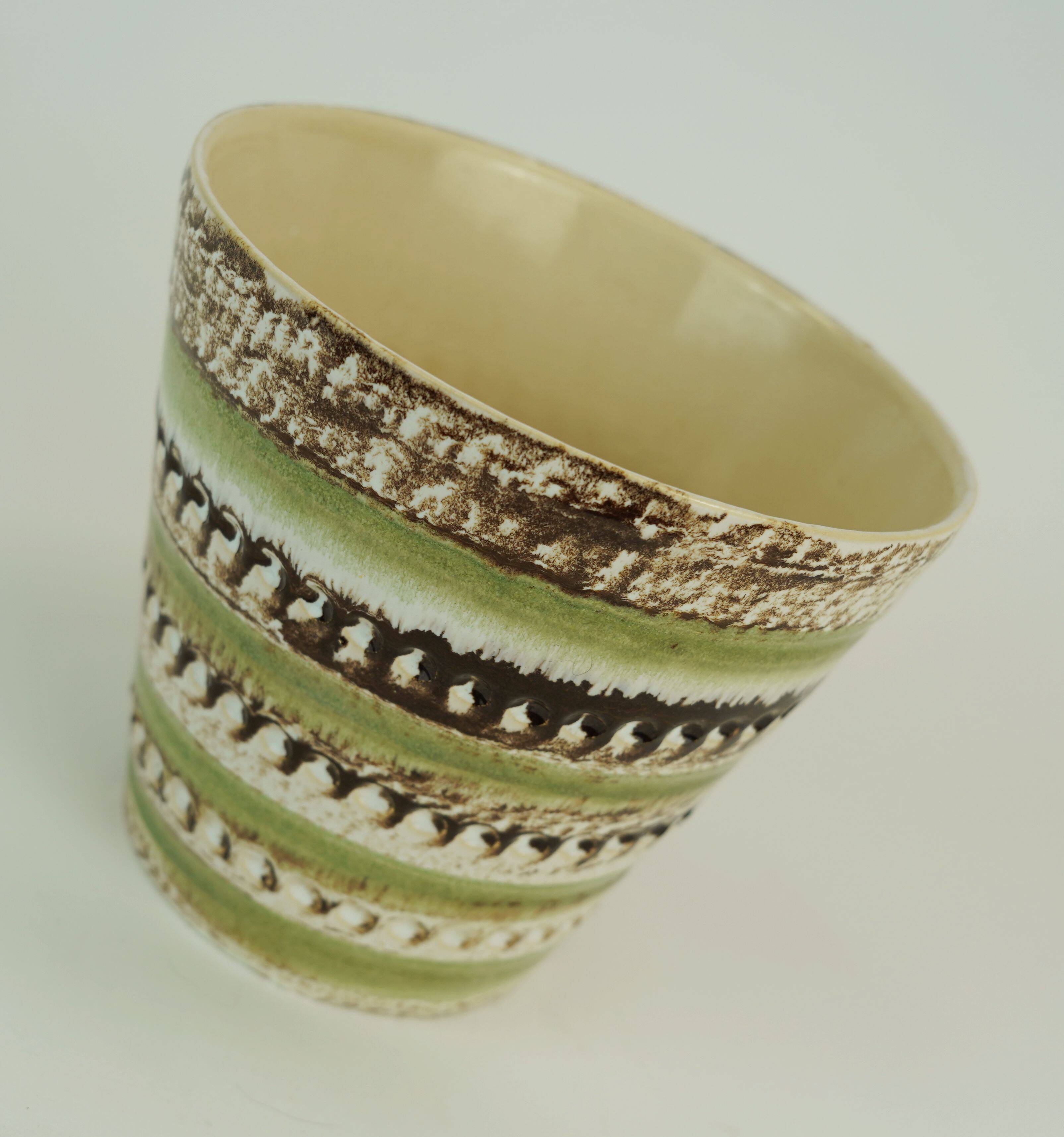 1960s mid century plant pot by spara-keramik west-germany