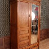 Thonet style curved wood cabinet