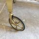 Desserte bar vintage two brass trays