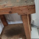 Handcrafted wooden workbench